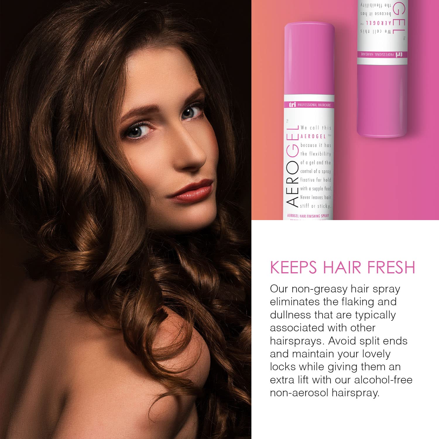 TRIDESIGN Aerogel sin residuos grasos, cabello ligero