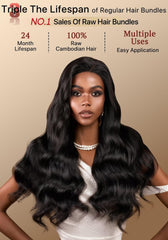 Triippy Body Wave Bundles 20-inch waves for fuller, longer look.