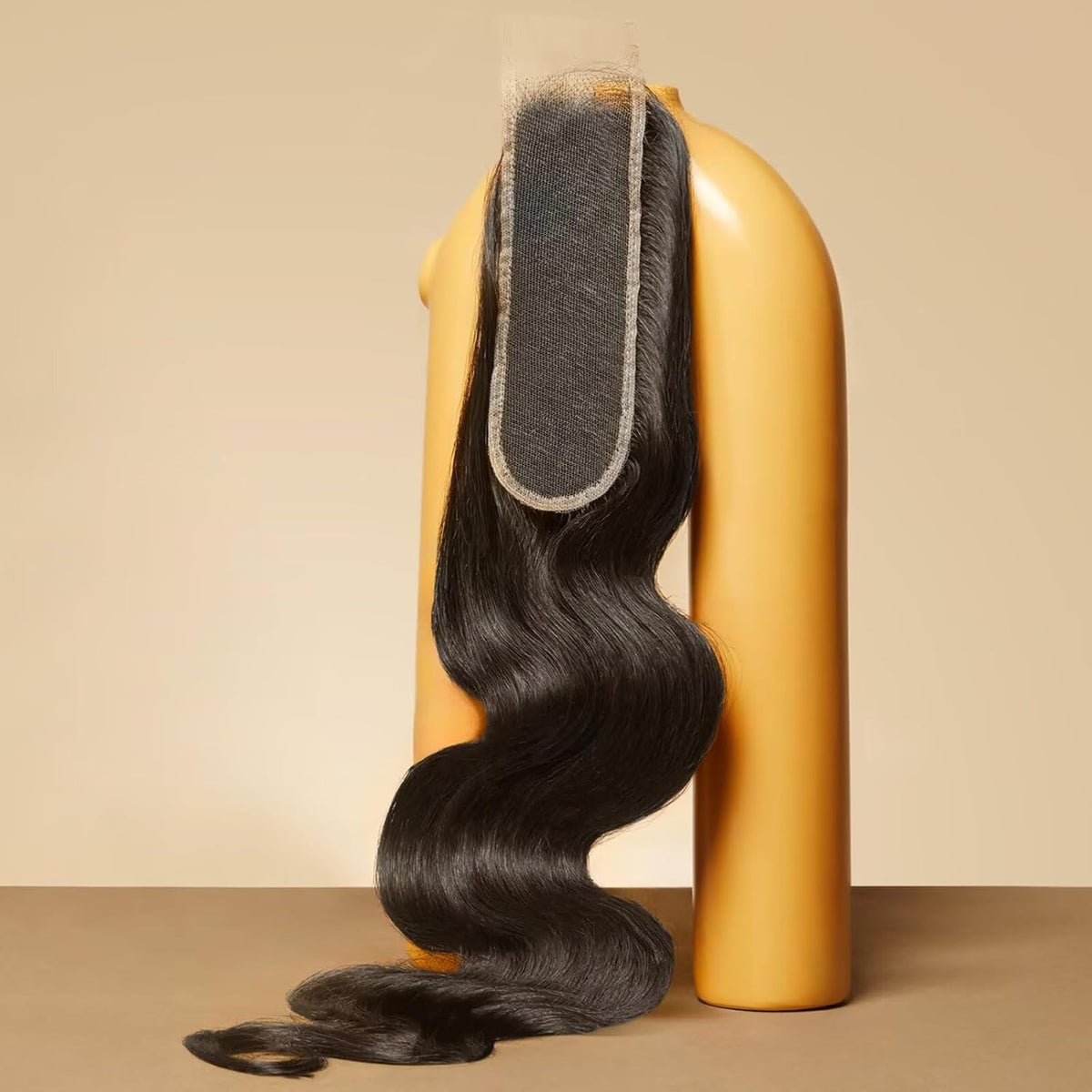 Triippy raw hair 2x6 HD lace closure with body wave for natural blend and reduced shedding