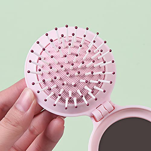 Trikeel pink travel brush highlights portable design for bags