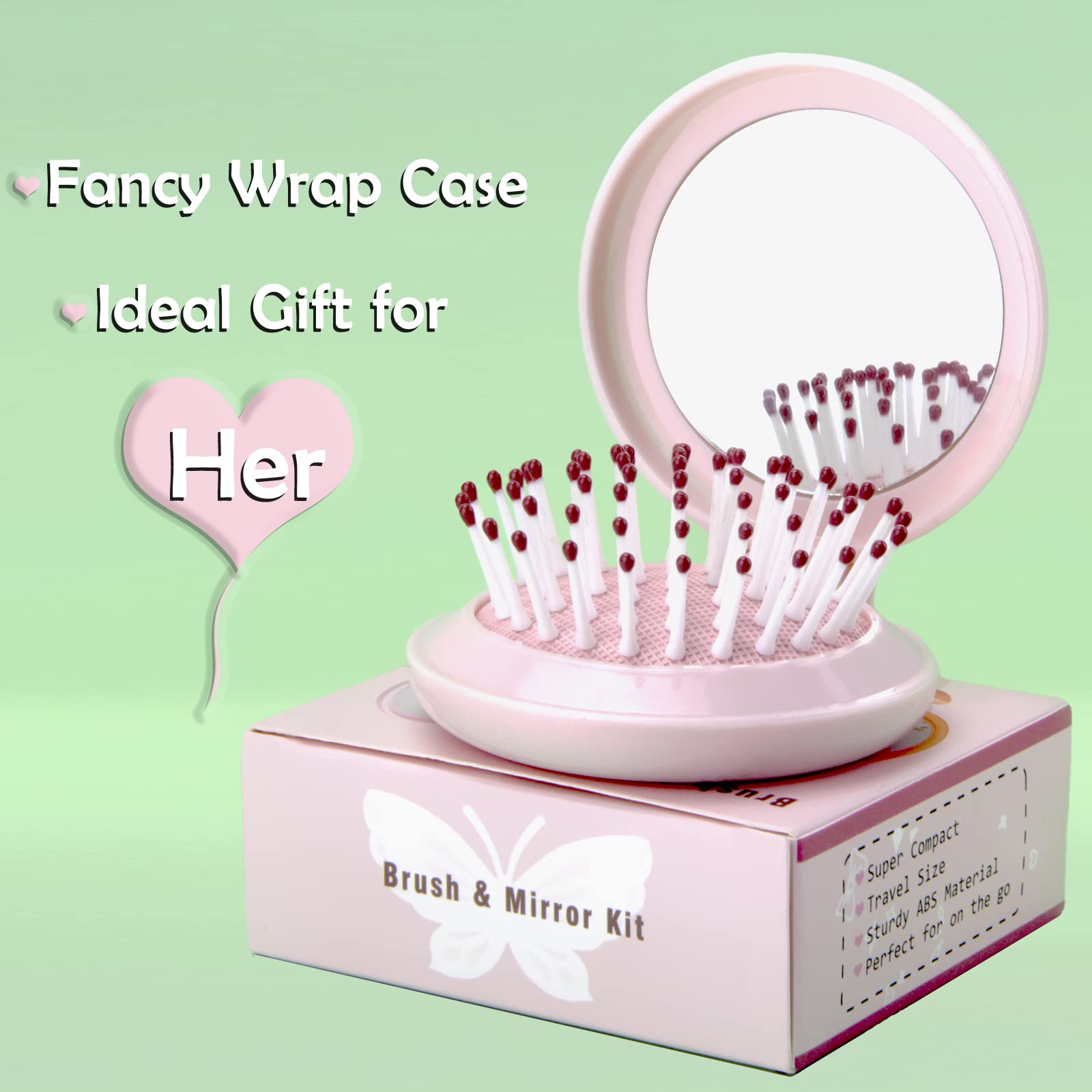Trikeel folding brush compact dimensions in hand