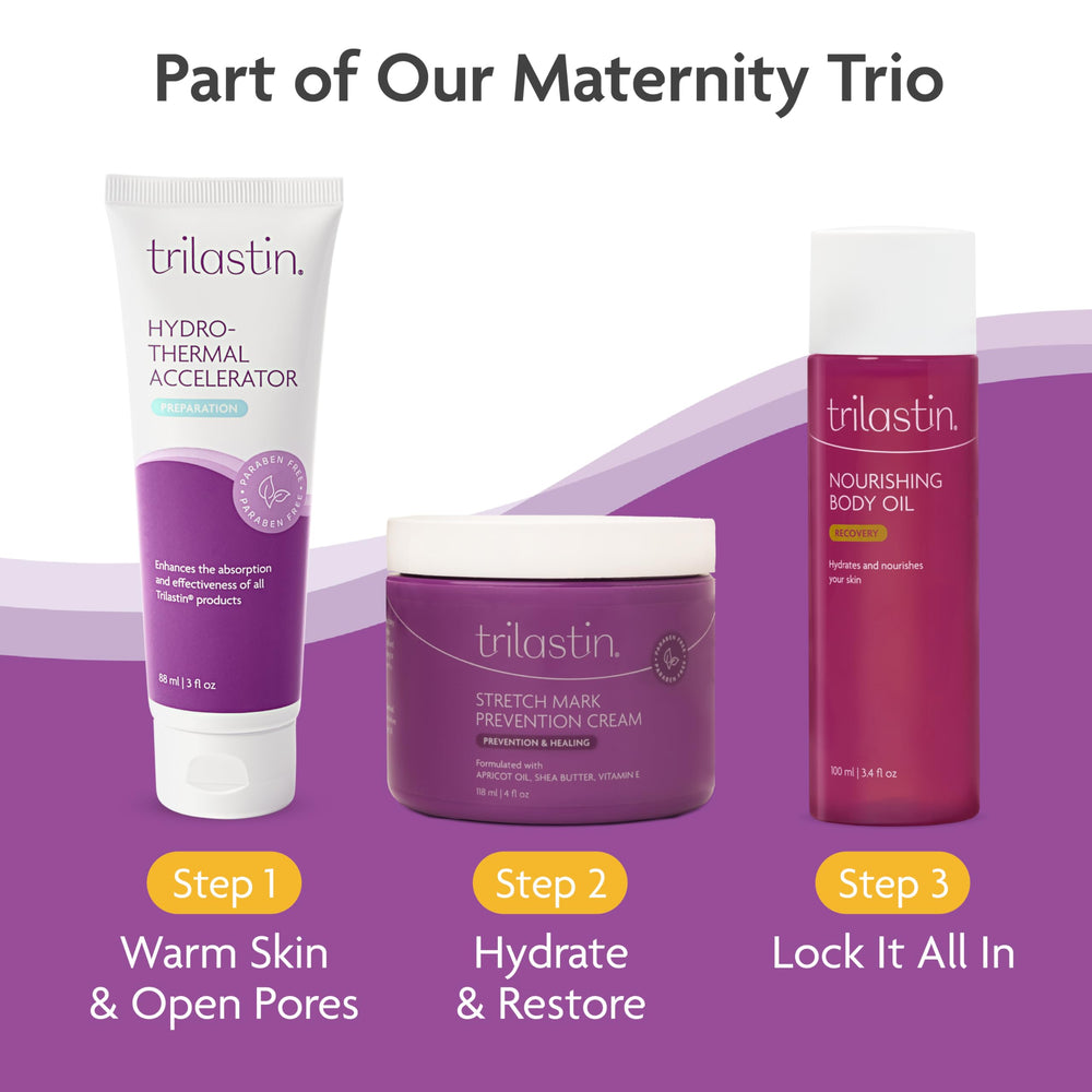 TriLASTIN paraben-free formula emphasizes clean, safe daily use.