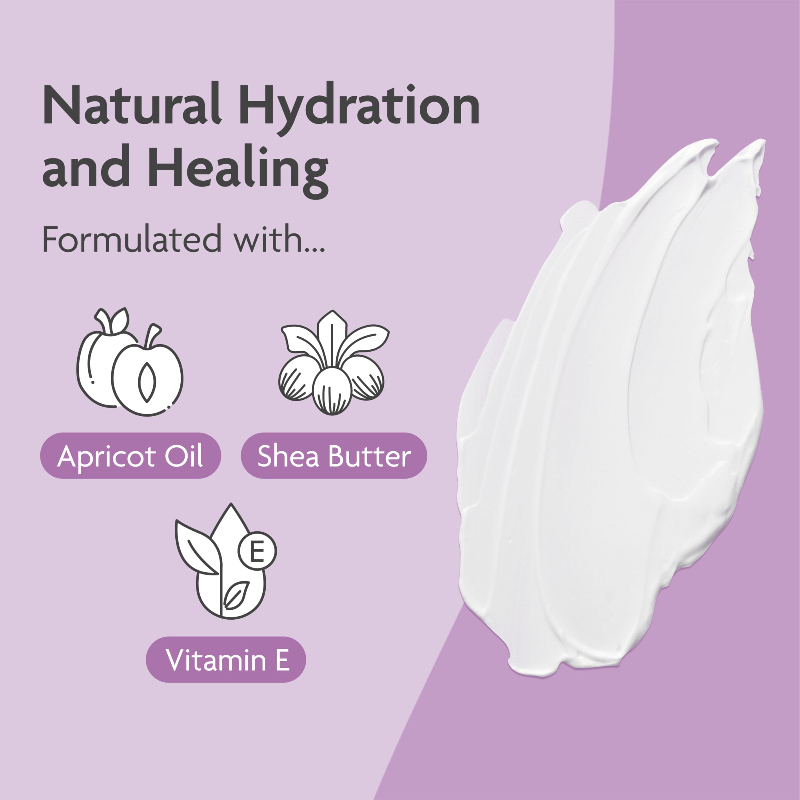 TriLASTIN product ingredients include shea butter and vitamin E for moisture.