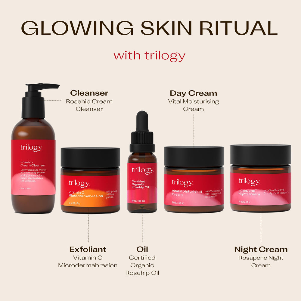 Trilogy aceite rosa mosqueta envase sostenible: opción responsable.