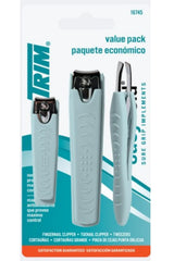 Trim toenail and fingernail clippers with slant tip for precise grooming and trim control.