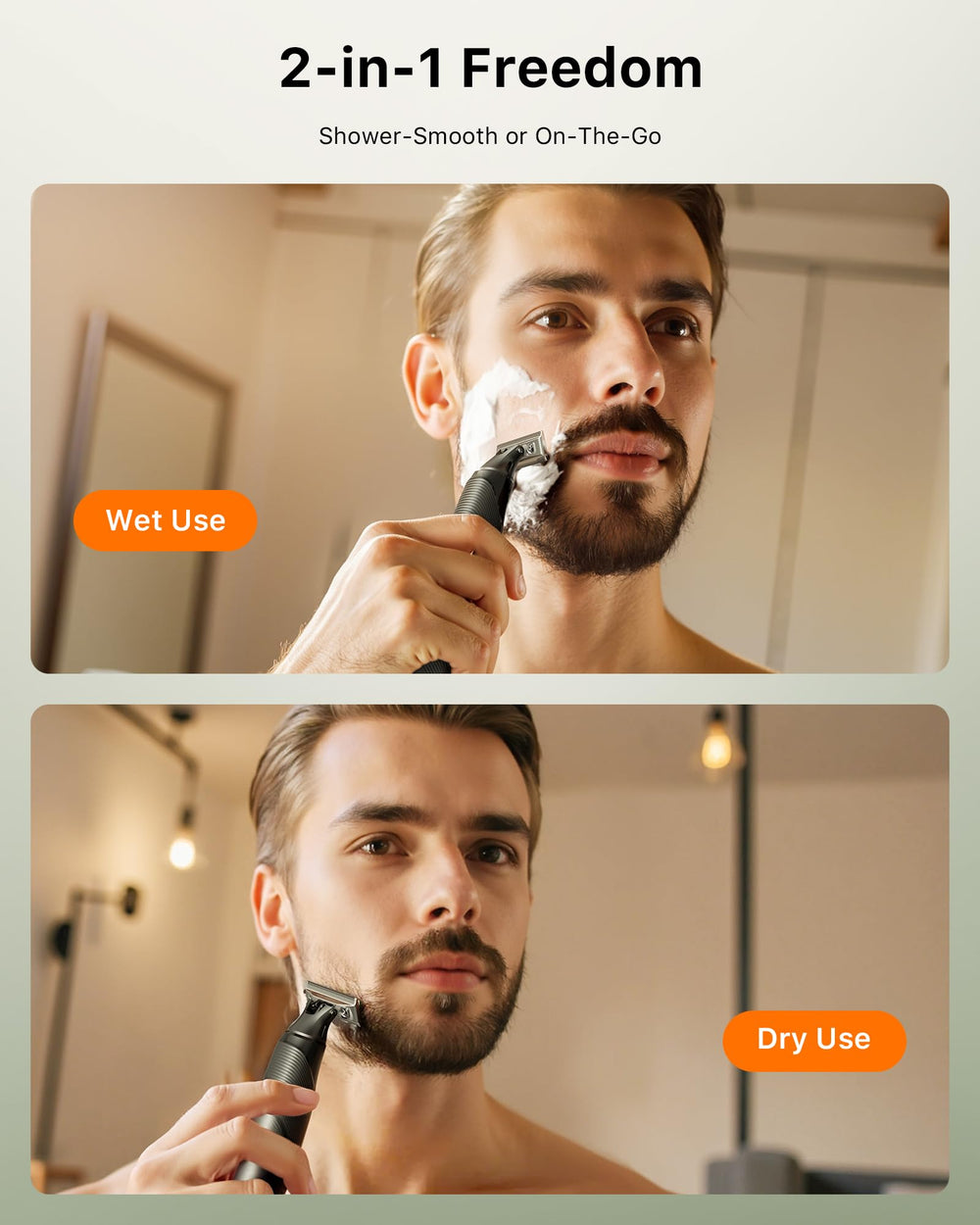 Trimcoo ergonomic non-slip grip ensures steady handling.