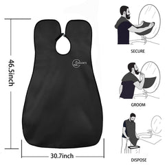 Trimounts beard bib curved mesh pocket catches trimmed hairs