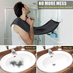 Trimounts beard bib with suction cups offers stable mirror attachment for tidy trimming