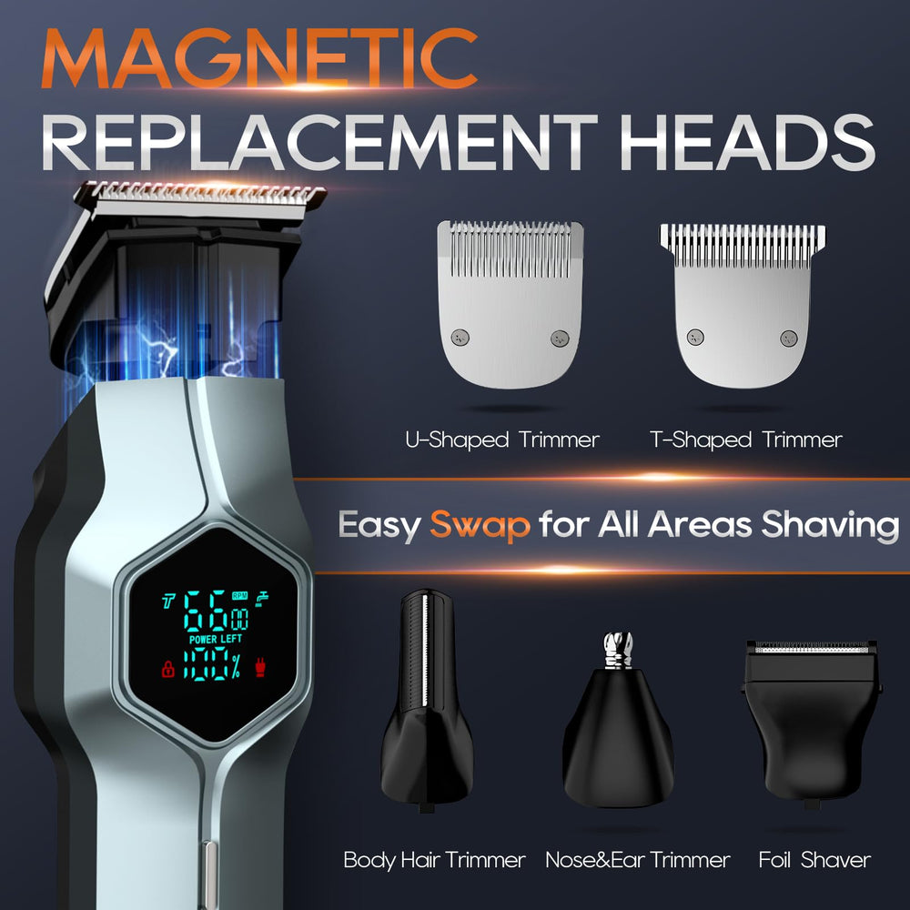 TRIMX charging dock keeps the magnetic heads organized and ready for use.