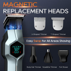 TRIMX charging dock keeps the magnetic heads organized and ready for use.