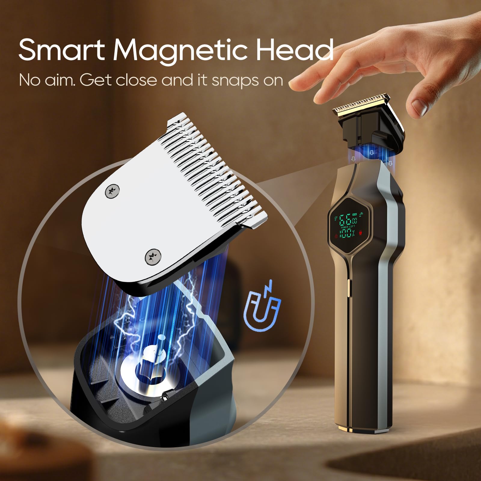 TRIMX IPX7 waterproof design allows shower-ready grooming and easy rinsing after use.