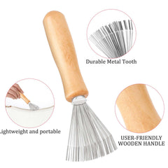 Trinkrittey black plastic cleaner brush for versatile home or salon use