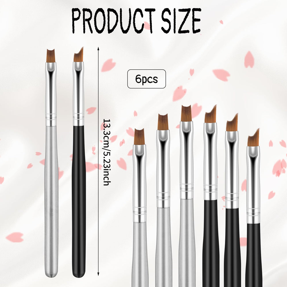 Trinkrittey half-moon head brush enables smooth smile-line creation.