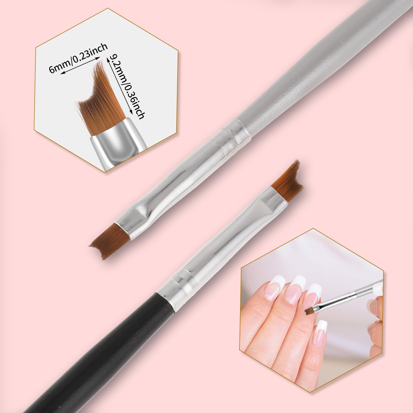 Trinkrittey brushes packaged in bagged set for easy storage.