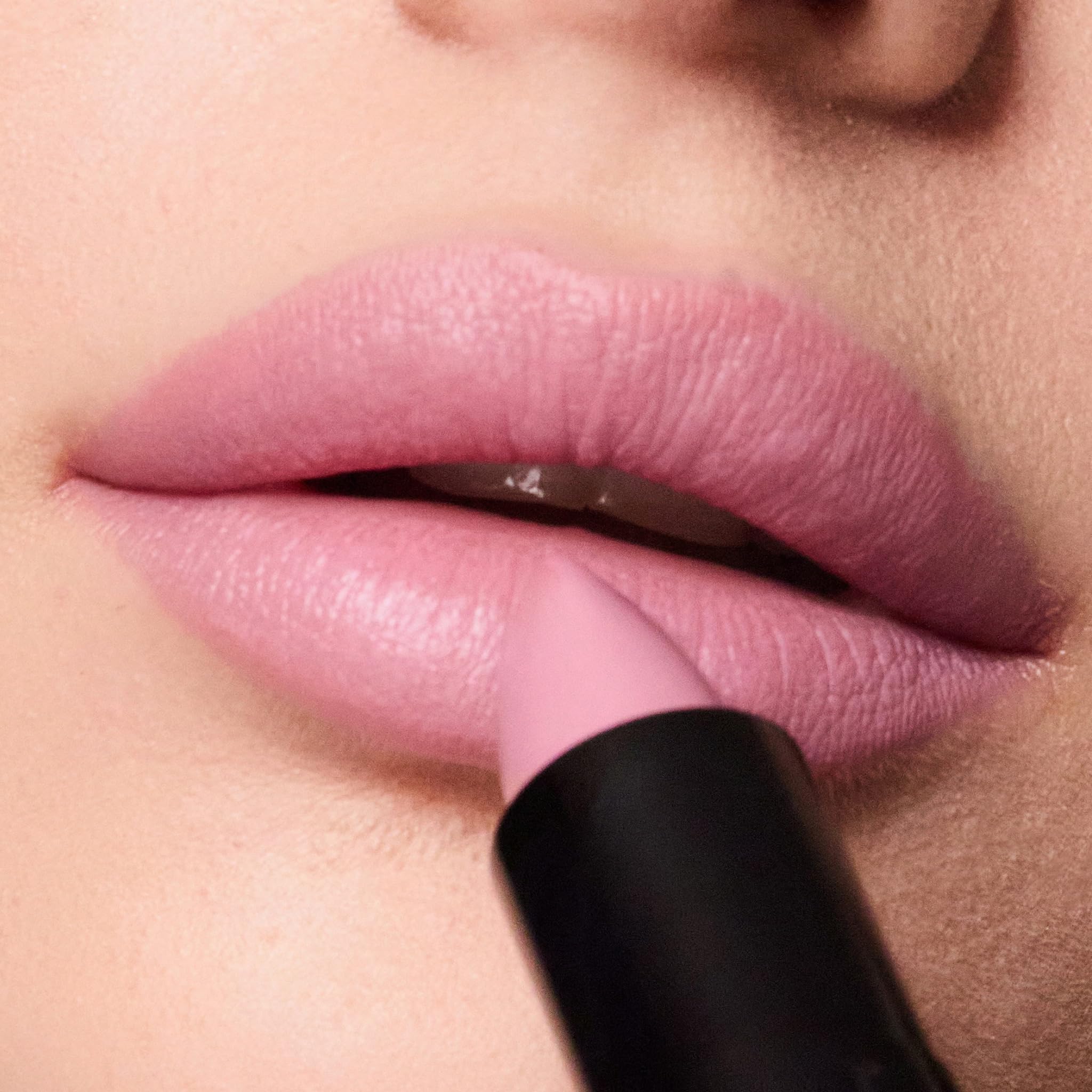 Trish McEvoy Easy Lip Color Dolled Up on primed lips demonstrates easy layering and precision.