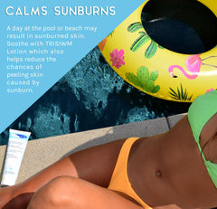 TRISWIM loción aloe vera vitamina E: hidratación y protección ambiental.