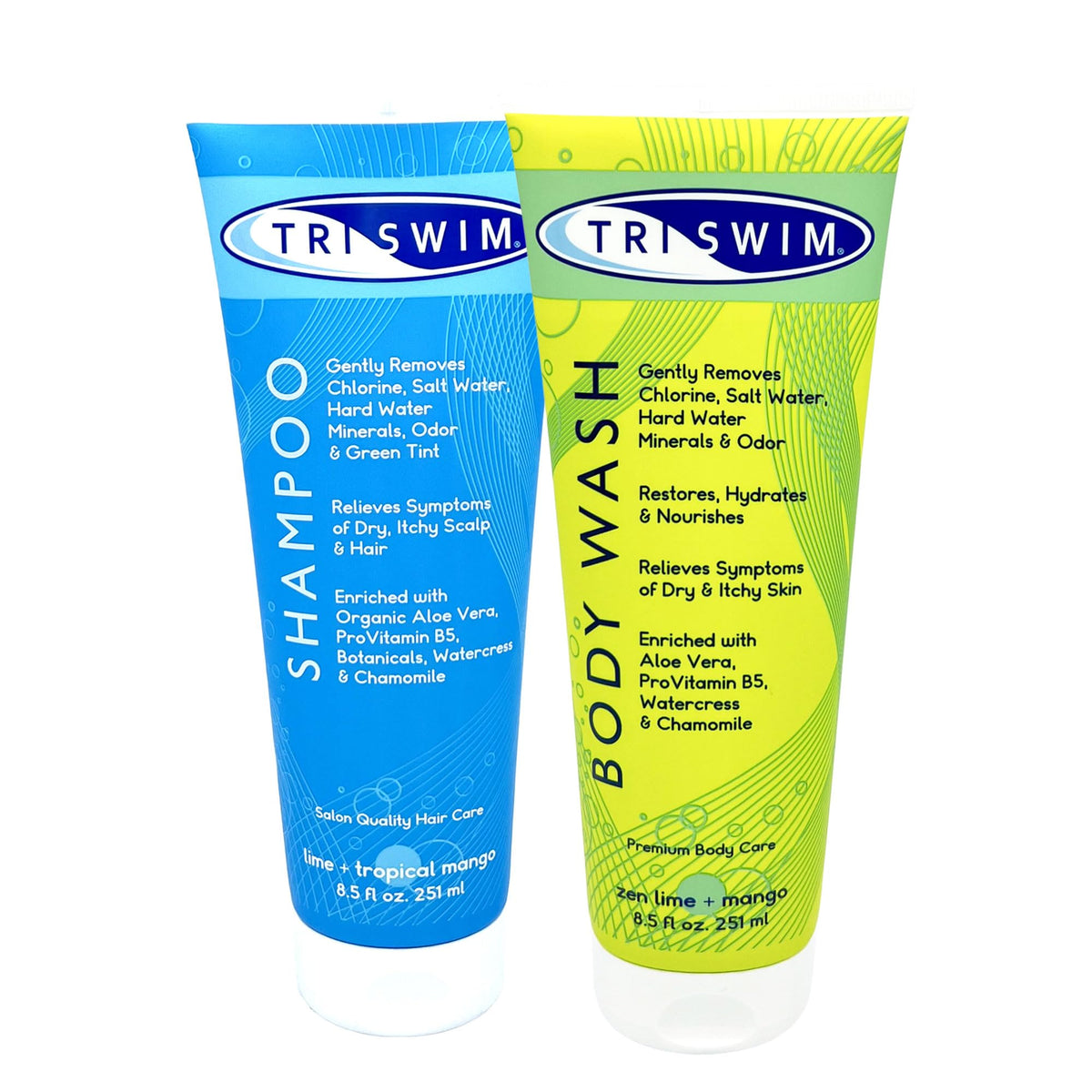 TRISWIM body wash bottle pour for chlorine removal and refreshment after swimming
