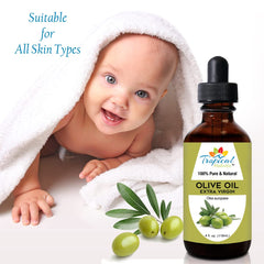 Tropical Holistic Aceite de Oliva extra virgen para cabello brillante y suave.