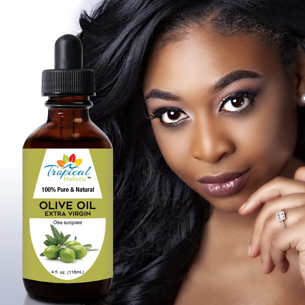 Tropical Holistic Aceite de Oliva extra virgen para cuero cabelludo hidratado.