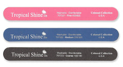 Tropical Shine Zebra File close-up, precise shaping for natural nails.