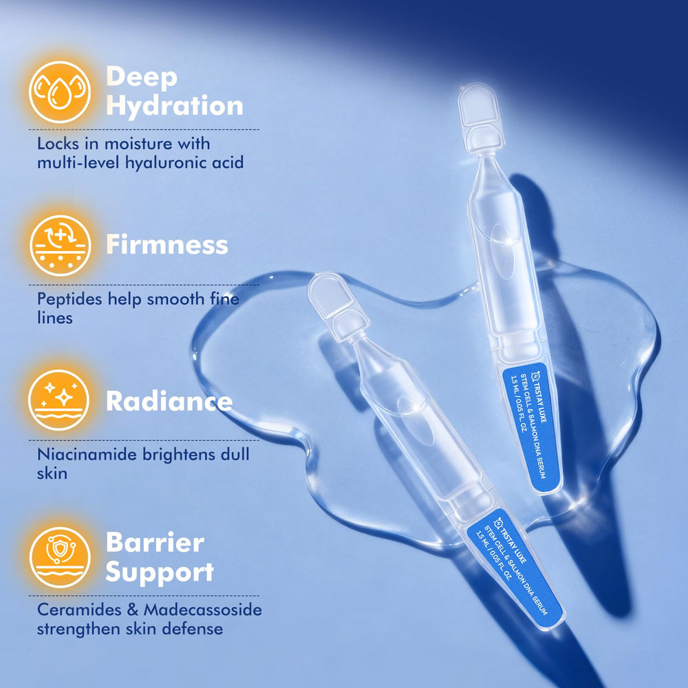 TRSTAY LUXE ampoule tip close-up for sterile application