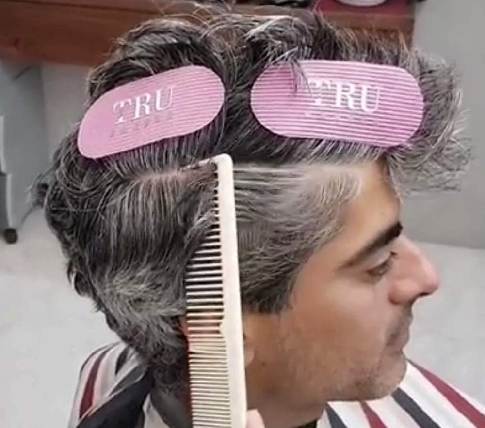 TRU BARBER pink bundle for easy on/off and versatile hair control.