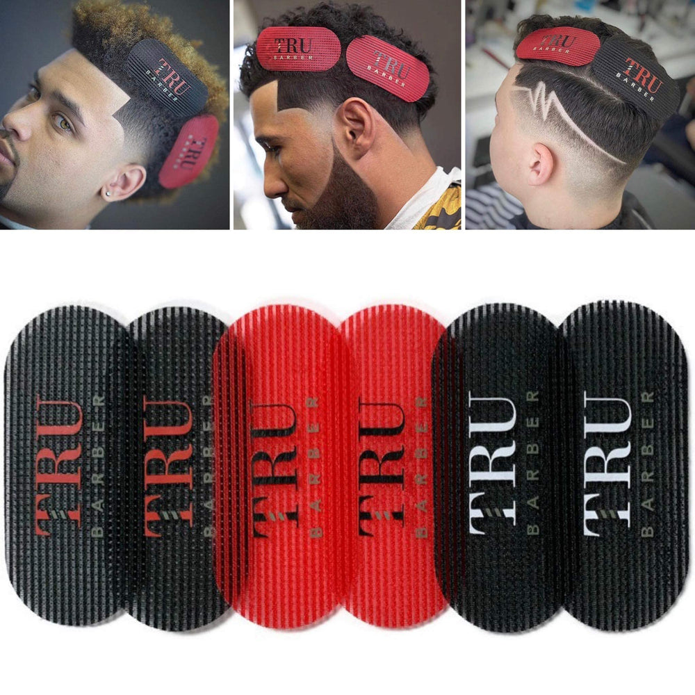 PINZAS TRU BARBER rojas para estilo rápido y seguro sin deslizamiento