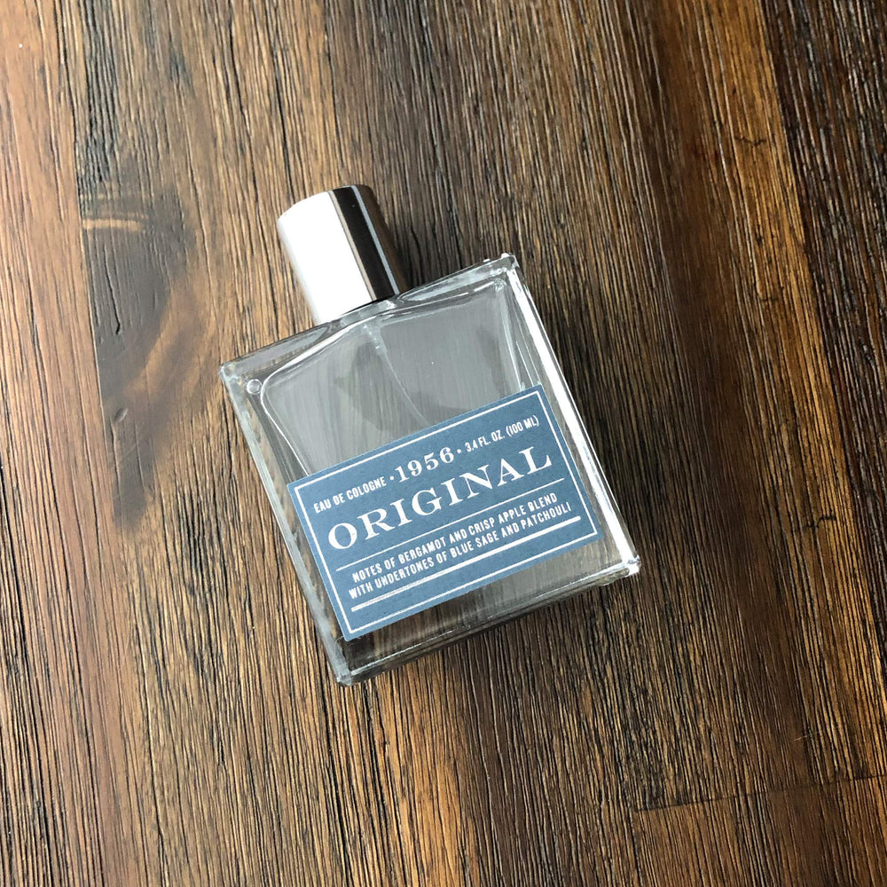 Tru Fragrance Beauty 1956 Original frosted glass texture signals premium quality.