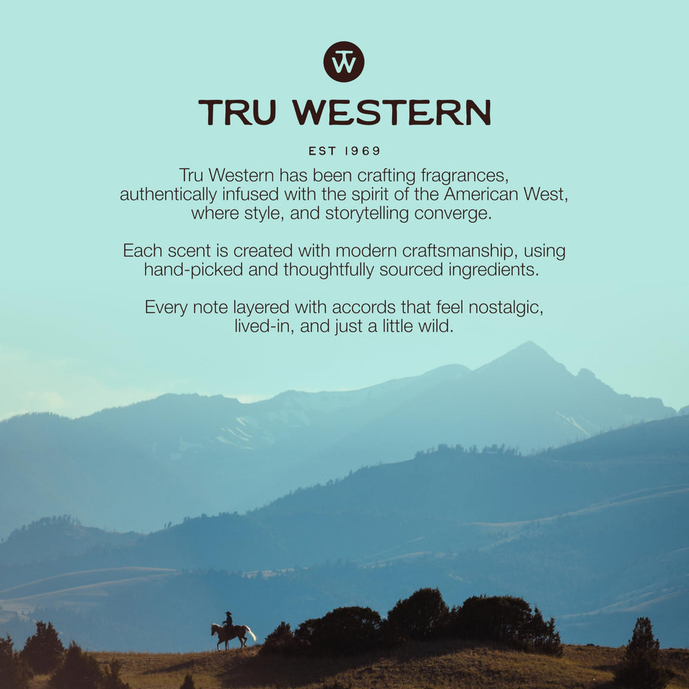Tru Fragrance Beauty Yellowstone Dusk ranch-night mood suggests outdoorsy sophistication