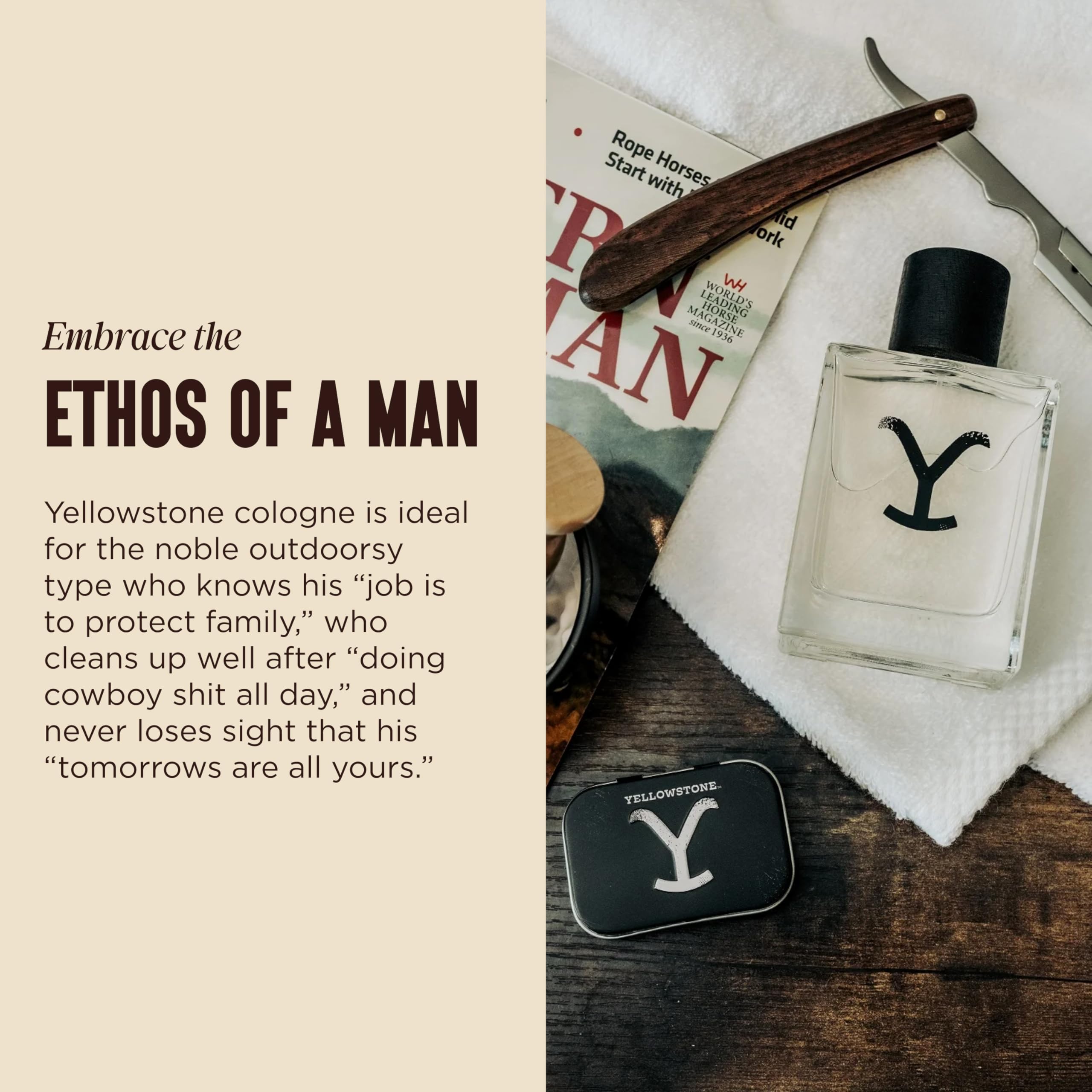 Tru Western Yellowstone spray mist evokes outdoorsy freshness.