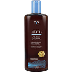 True+Real champú con alquitrán de hulla, botella para cabello limpio y fresco.