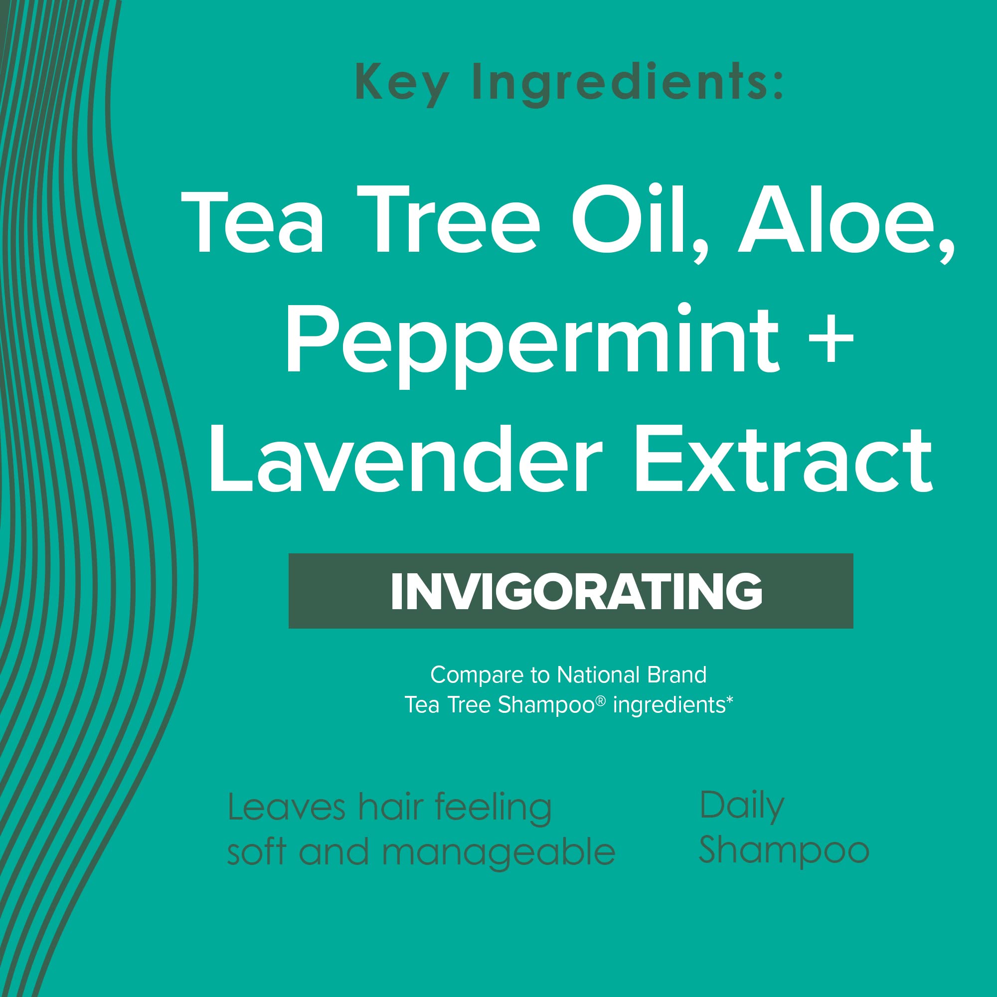 True+Real Champú Árbol de Té: gotas de aroma refrescantes para estimulación sensorial.