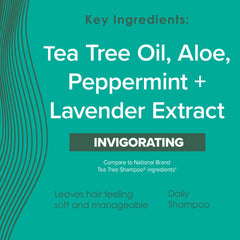 True+Real Champú Árbol de Té: gotas de aroma refrescantes para estimulación sensorial.