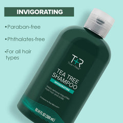True+Real Champú Árbol de Té: hojas de menta para sensación de frescura.