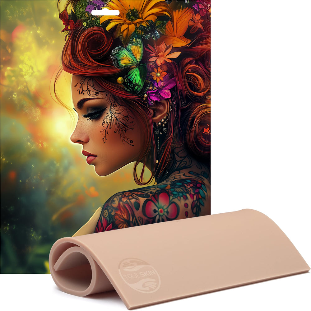 TrueSkin Piel de práctica de silicona platino, 8-5x11, tacto suave para trazos.