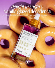 Truly Beauty Glazed Donut After Shave Oil Jumbo pump demonstrates easy post-shave application.