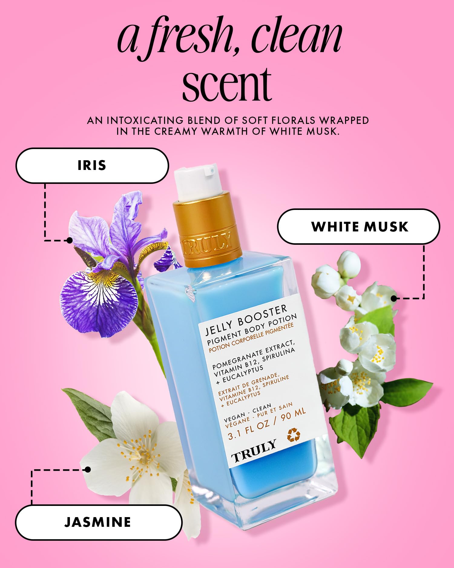 Truly Jelly Booster Pigment after shower application absorbed into skin