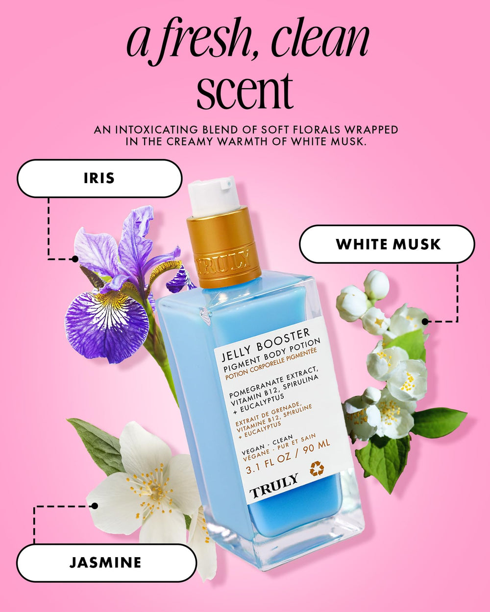 Truly Jelly Booster Pigment after shower application absorbed into skin