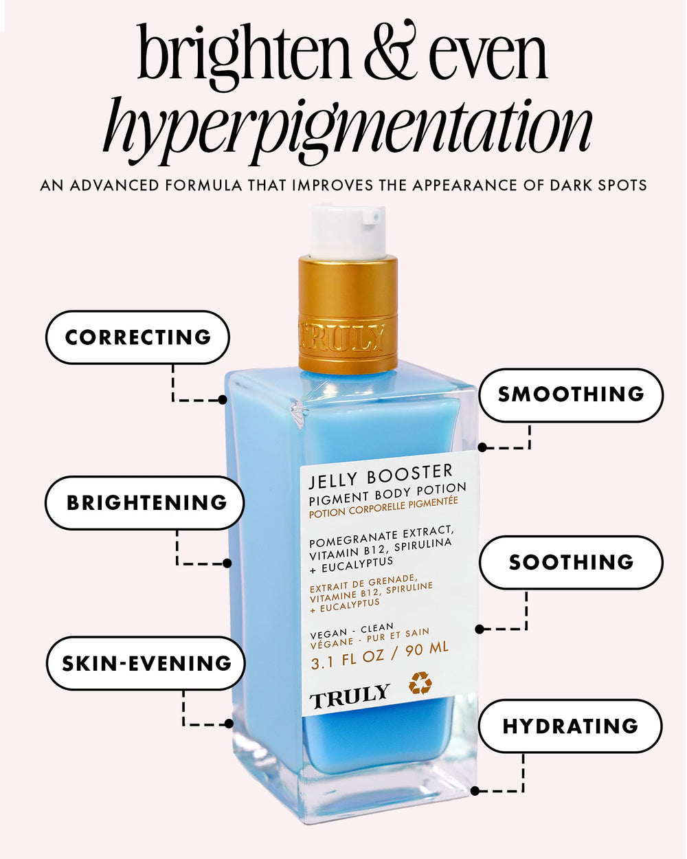 Truly Jelly Booster Pigment bottle closeup highlighting smooth texture
