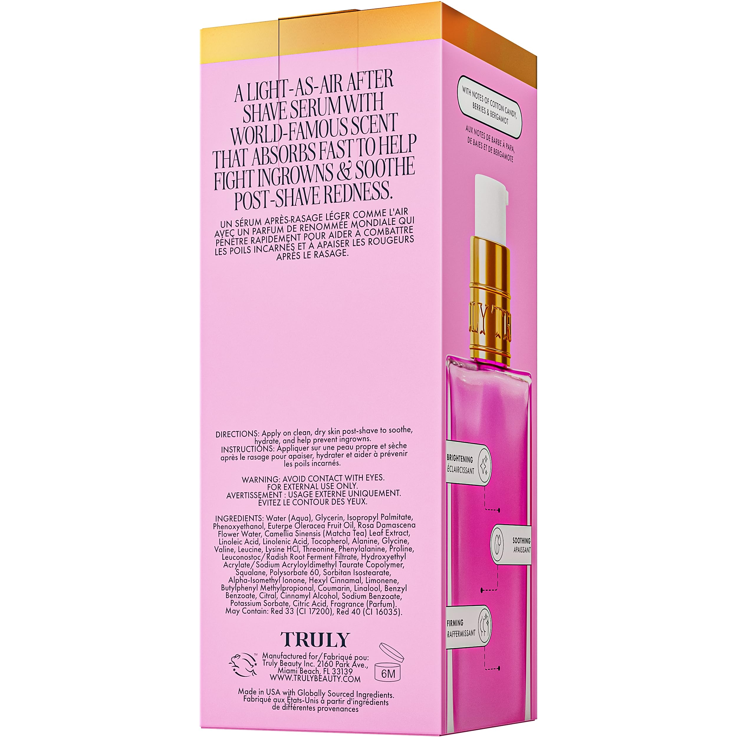 Truly Unicorn Fruit After Shave Serum cotton candy fragrance image conveys uplifting scent
