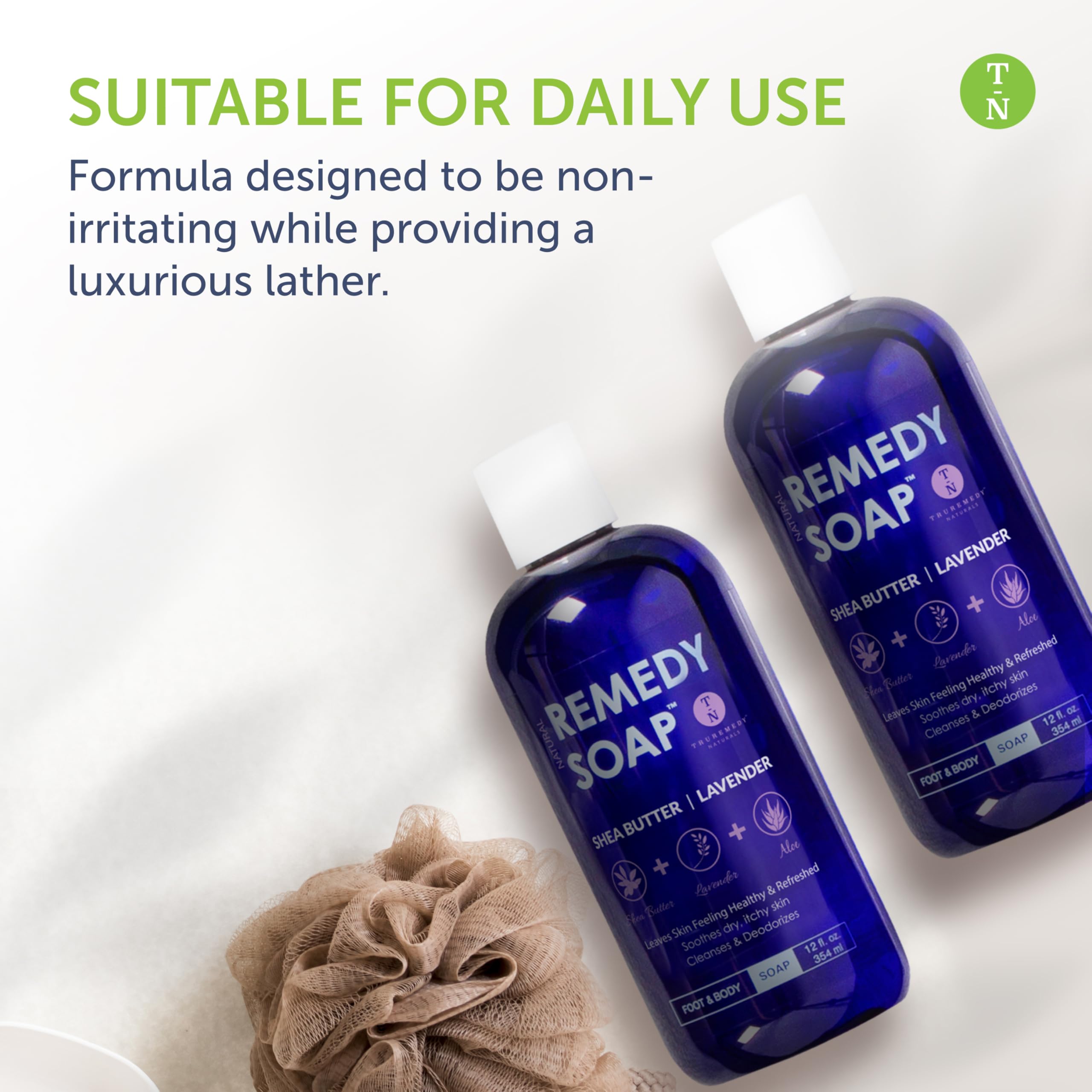 Espuma lujosa de Truremedy Naturals deja la piel limpia y suave