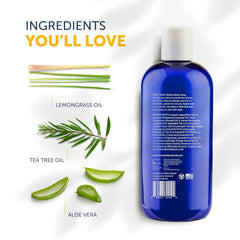 Truremedy Naturals ingredientes orgánicos, aloe y aceites nutritivos para piel hidratada.