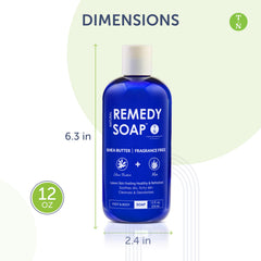 Aplicación suave con Truremedy Naturals Shea Butter sin fragancia durante la ducha.
