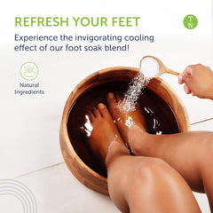 Truremedy Naturals foot soak pour ready for a bath.