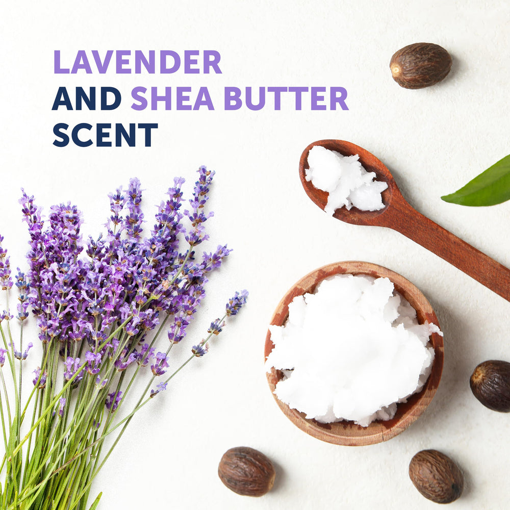 Lavanda relajante en Truremedy Naturals ayuda a desestresar durante la ducha