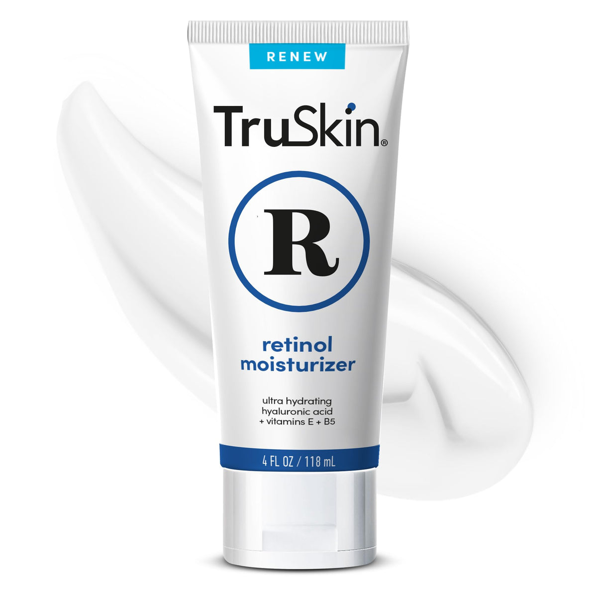 TruSkin Advanced Retinol Moisturizer jar shows premium packaging for smoother, hydrated skin.