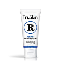 TruSkin crema retinol para el rostro, textura cremosa de rápida absorción.