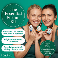 TruSkin Retinol night bottle close-up for evening renewal