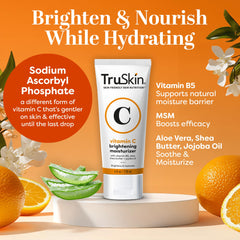 TruSkin Super C Serum application shot suggests easy daily use