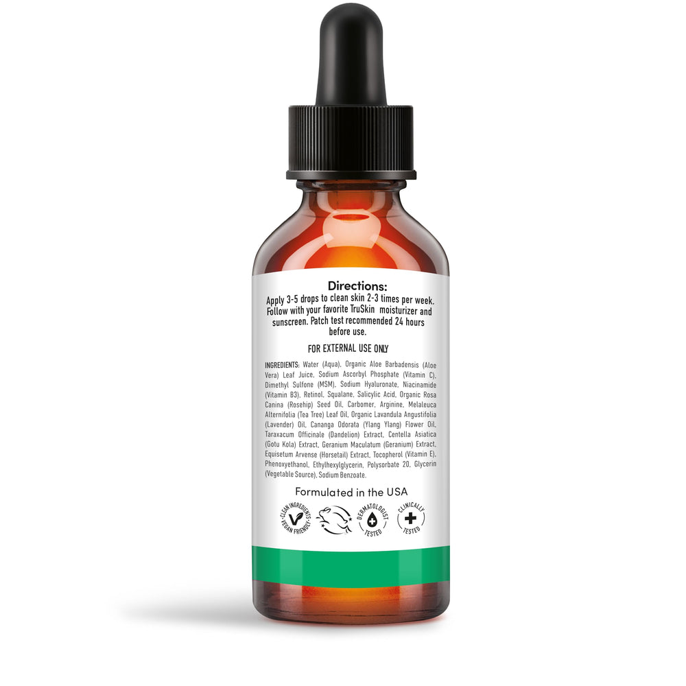 TruSkin Tea Tree Oil Serum dermatologist tested and cruelty-free